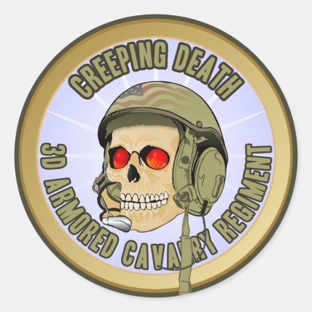 Creeping Death Classic Round Sticker (Front)