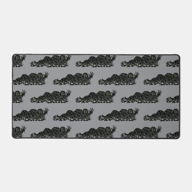 Creeping Slime Hulk Weird Horror Art Desk Mat (Front)