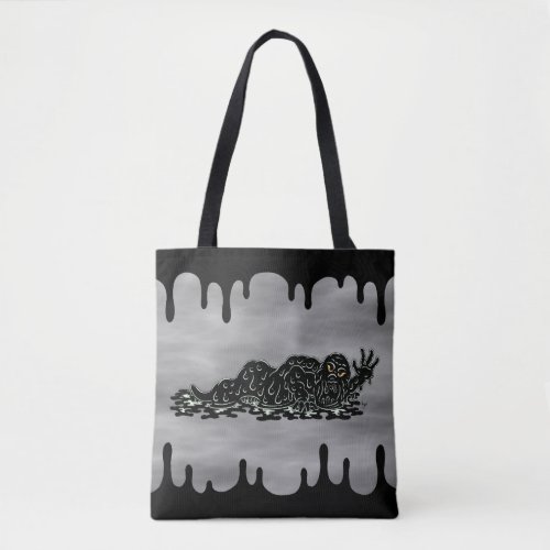 Creeping Slime Hulk Weird Horror Art Tote Bag