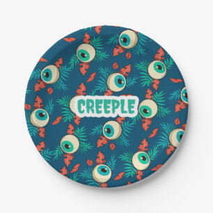 Creeple Scary Spooky Eyes Halloween Paper Plates