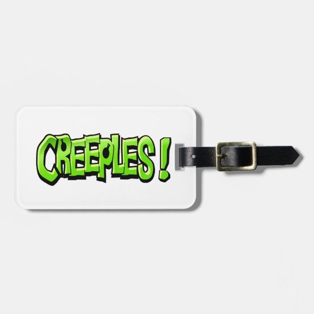 Creeples! luggage tag (Front Horizontal)