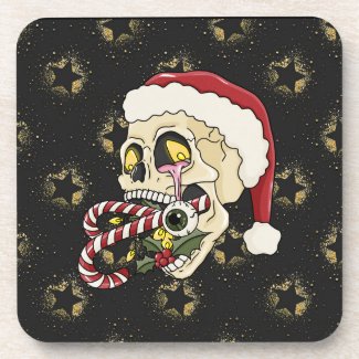 Creepmas Santa Skull Coaster