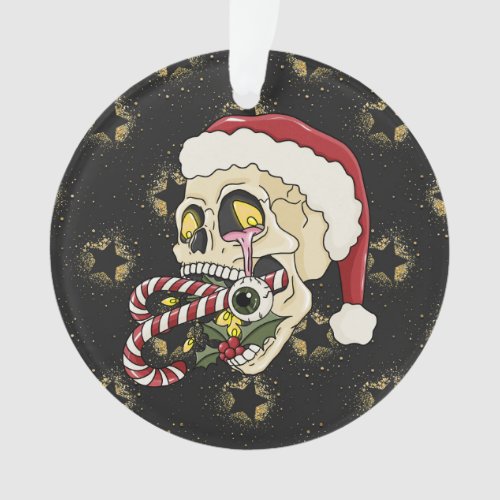 Creepmas Santa Skull Ornament
