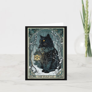 Creepmas Vintage The Yule Cat Tarot Card Dark Chri