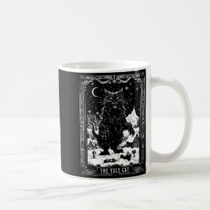 Creepmas Vintage The Yule Cat Tarot Card Dark Chri Coffee Mug