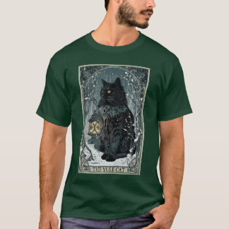 Creepmas Vintagehe Yule Catarot Card Dark Christma T-Shirt
