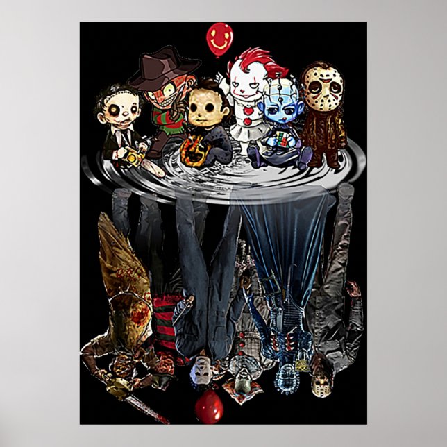 Creeps Halloween Horror Movies Gift Poster (Front)