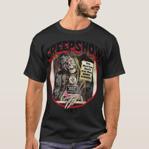 Creepshow 1982 Oval Worn Out Lts T_Shirt