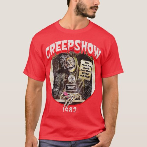 Creepshow 1982 Oval Worn Out T_Shirt