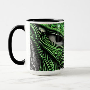 Creepy Abstract Alien Mug