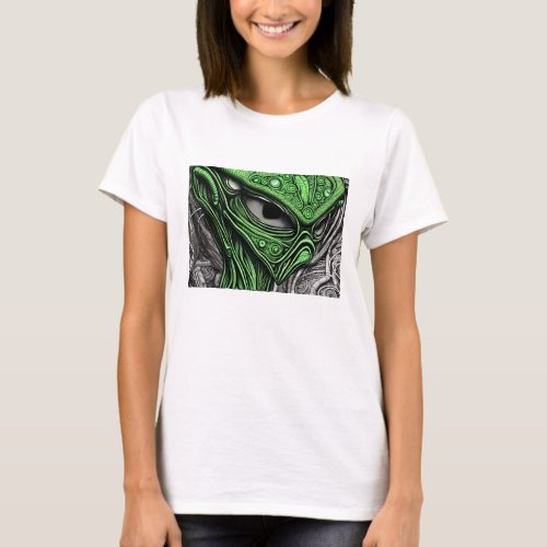 Creepy Abstract Alien T_Shirt