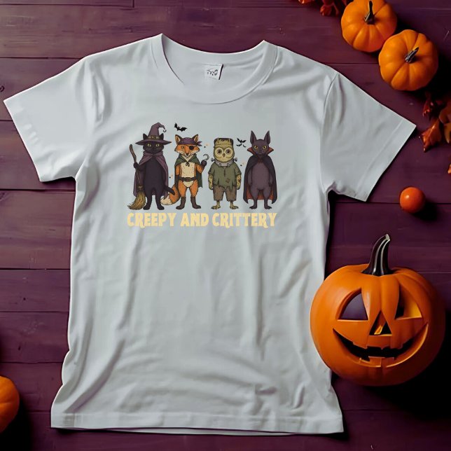 Creepy And Crittery Halloween Shirt (Creator Uploaded)