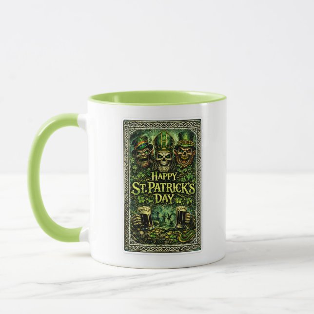 Creepy and Dark St.Patrick's Day design Mug (Left)