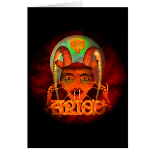 Creepy Aries zodiac horoscope by Valxart (Front)