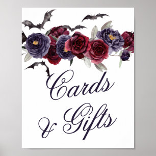 Creepy Beautiful Gothic Floral Cards and Gifts Poster