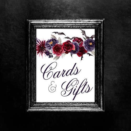Creepy Beautiful  Gothic Floral Cards and Gifts Poster
