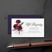 Creepy Beautiful | Gothic Floral Shower Registry
