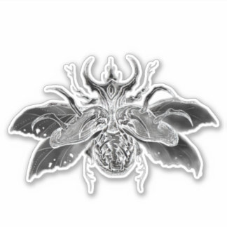 Creepy beetle sticker