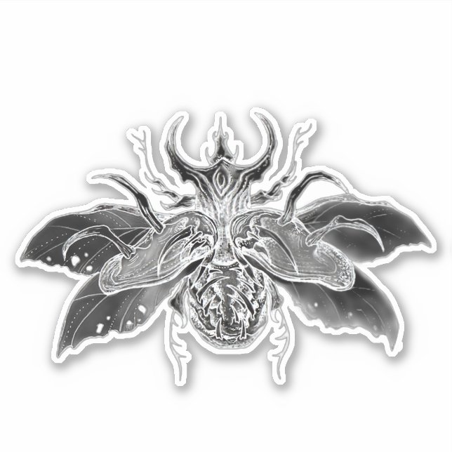 Creepy beetle  sticker (Front)