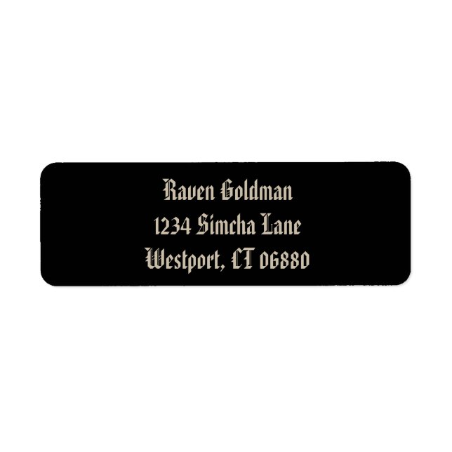 Creepy Birds Return Address Label I (Front)