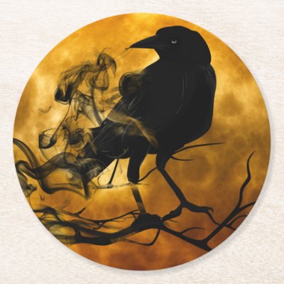 Creepy Black Crow Halloween