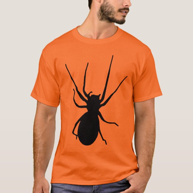 Creepy Black Spider Shirt (Front)