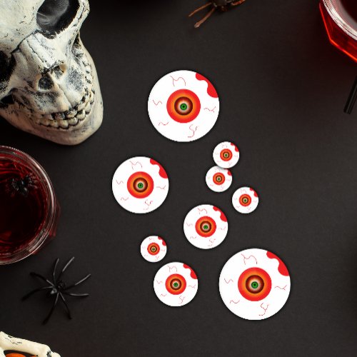 Creepy Bloodshot Eyeball Halloween Confetti