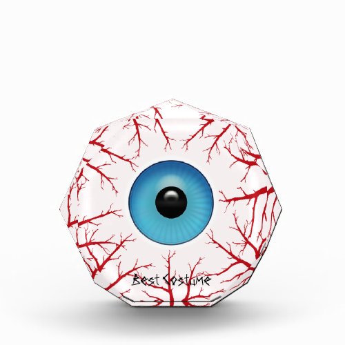 Creepy Bloodshot Eyeball Halloween Costume Prizes Acrylic Award