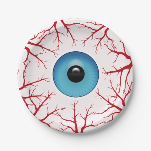 Creepy Bloodshot Eyeball Paper Plates