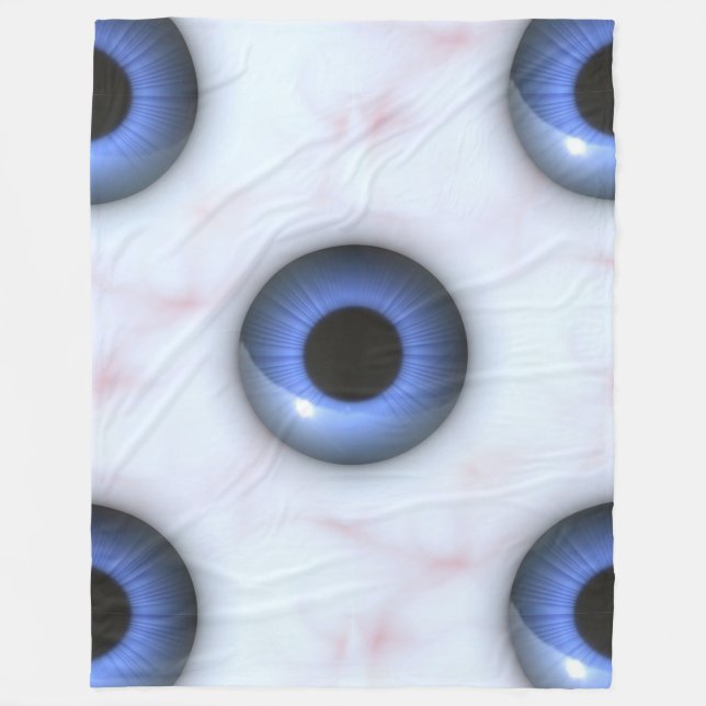 creepy blue eyes blanket (Front)
