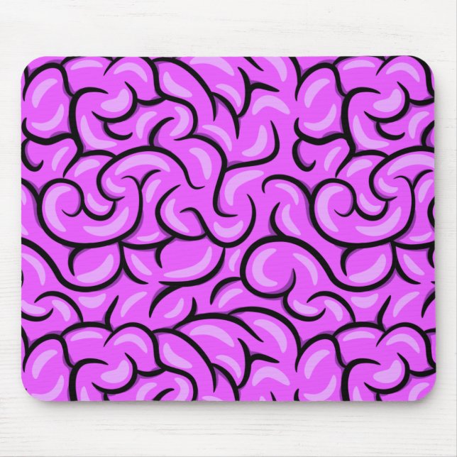 Creepy Brain Mouse Pad (Front)