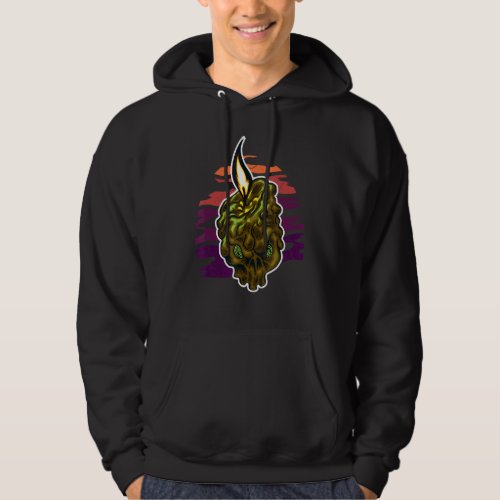 Creepy Candle for Horror Fans Hoodie