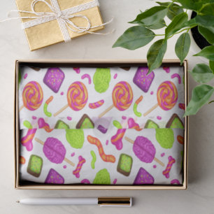 Creepy Candy Zombie Mashup For Halloween Tissue Paper