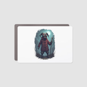 Creepy Cane Corso Car Magnet