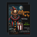Creepy Carnival Clown Halloween Party  Invitation<br><div class="desc">Customize for any event</div>