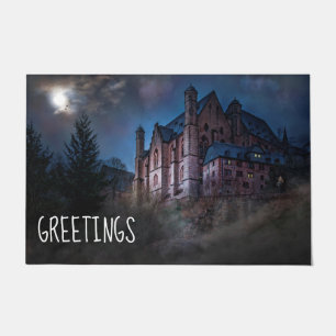 Creepy Castle Greeting Doormat