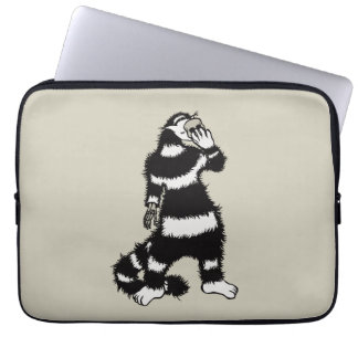 Creepy Cat Creature Skeleton Hand Skull Mask Laptop Sleeve