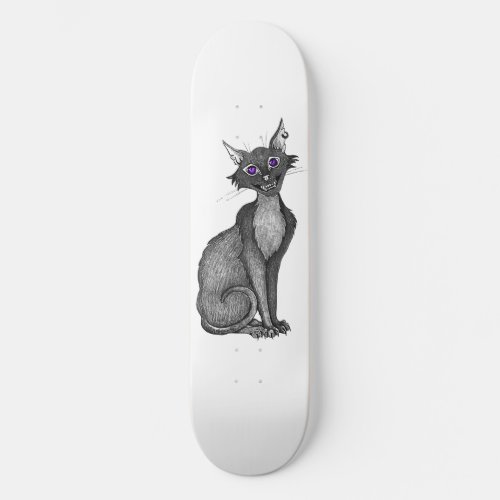 Creepy Cat Skateboard