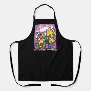 Creepy Cats Halloween Art: Paw-sitively Frightful Apron