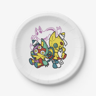 Creepy Cats Halloween Art: Paw-sitively Frightful Paper Plates