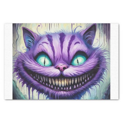 Creepy Cheshire Cat Decoupage Paper 