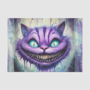 Creepy Cheshire Cat Decoupage Paper