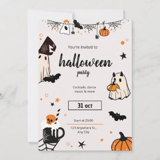 Creepy & Classy Halloween Party Invitation