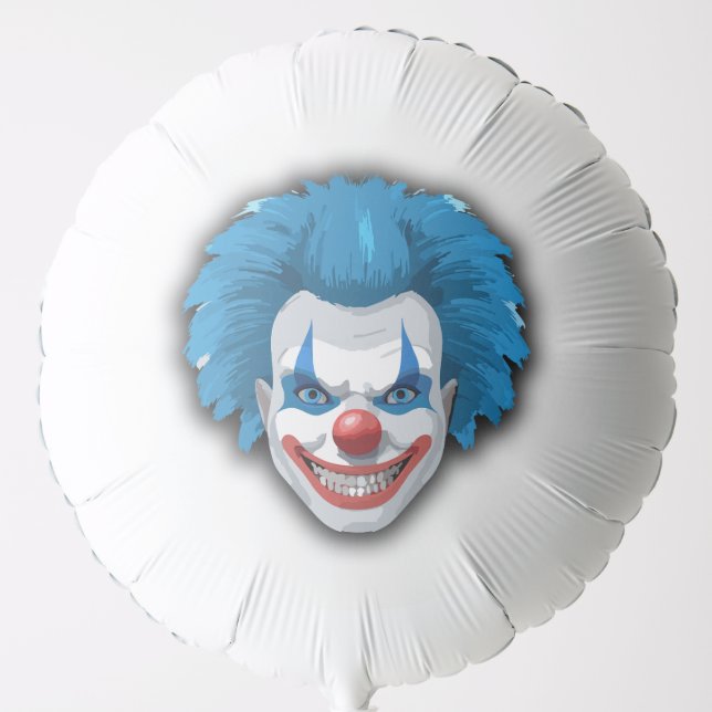 Creepy Clown Carnival Halloween Balloon (Front)