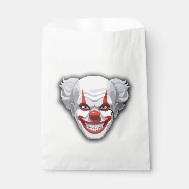 Creepy Clown Carnival Halloween Favor Bag (Front)
