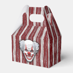Creepy Clown Carnival Halloween Favor Boxes
