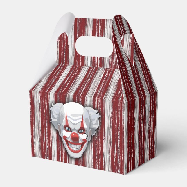 Creepy Clown Carnival Halloween Favor Boxes (Front Side)