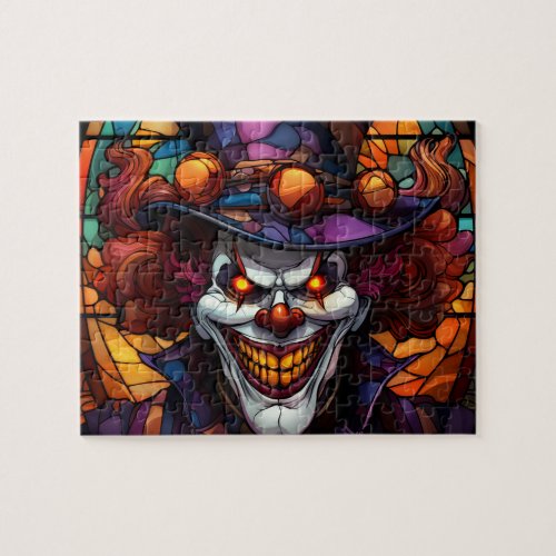 Creepy Clown Demon Halloween Jigsaw puzzle
