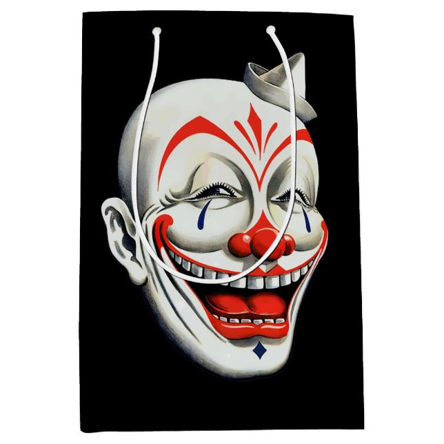 Creepy Clown Face Gift Bag (Front)