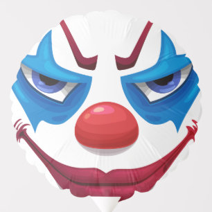 Creepy Clown Face Party Balloon